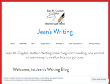 Tablet Screenshot of jeanswriting.com